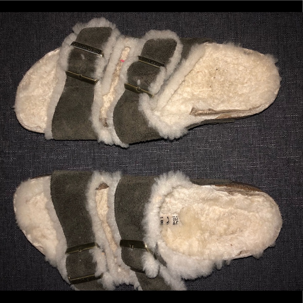 Lambs wool lining Arizona suede Birkenstock